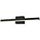 Justice Design Lineari 16" Wide Matte Black LED Bath Light