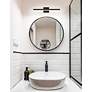 4_Justice Design Lineari 16" Wide Matte Black LED Bath Light more views