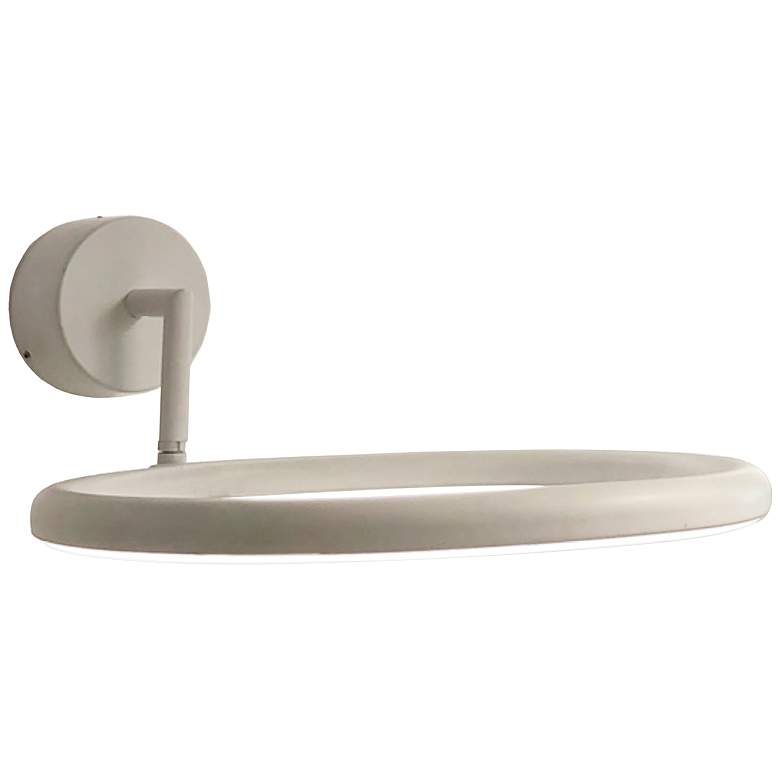 Image 1 Justice Design Lolli 11 1/2 inch High Matte White Modern LED Wall Sconce