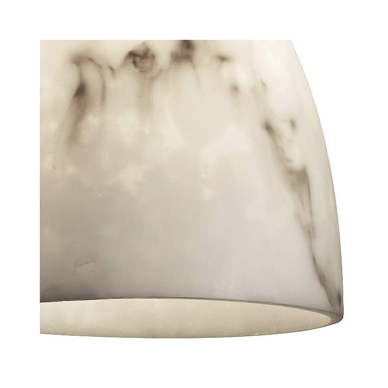 Image 3 Justice Design LumenAria 10 1/2" Wide Faux Alabaster Mini Pendant more views