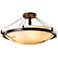 Justice Design LumenAria 24" Dakota Bronze Bowl Ceiling Light