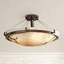 1_Justice Design LumenAria 24" Dakota Bronze Bowl Ceiling Light