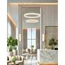 6_Justice Design Medley 17" High Brushed Brass LED Wall Sconce more views