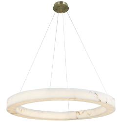 Justice Design Medley 42"W Brushed Brass LED Pendant Light