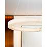 3_Justice Design Medley 42"W Brushed Brass LED Pendant Light more views