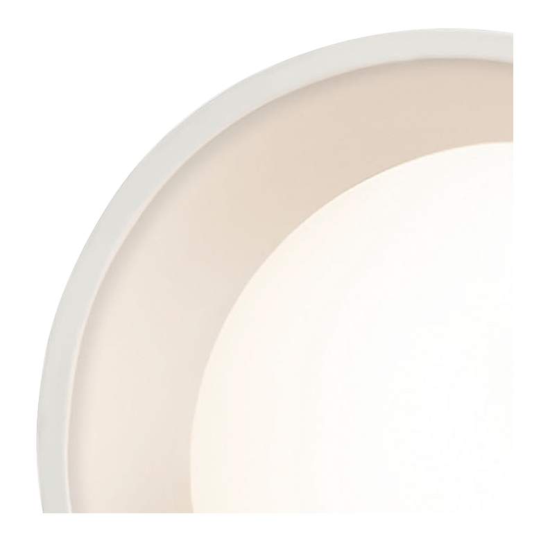 Image 2 Justice Design Mini Coupe 6 1/4" High Bisque LED Wall Sconce more views