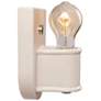 4_Justice Design Nouveau 6 3/4" High Matte White Wall Sconce more views