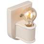 5_Justice Design Nouveau 6 3/4" High Matte White Wall Sconce more views