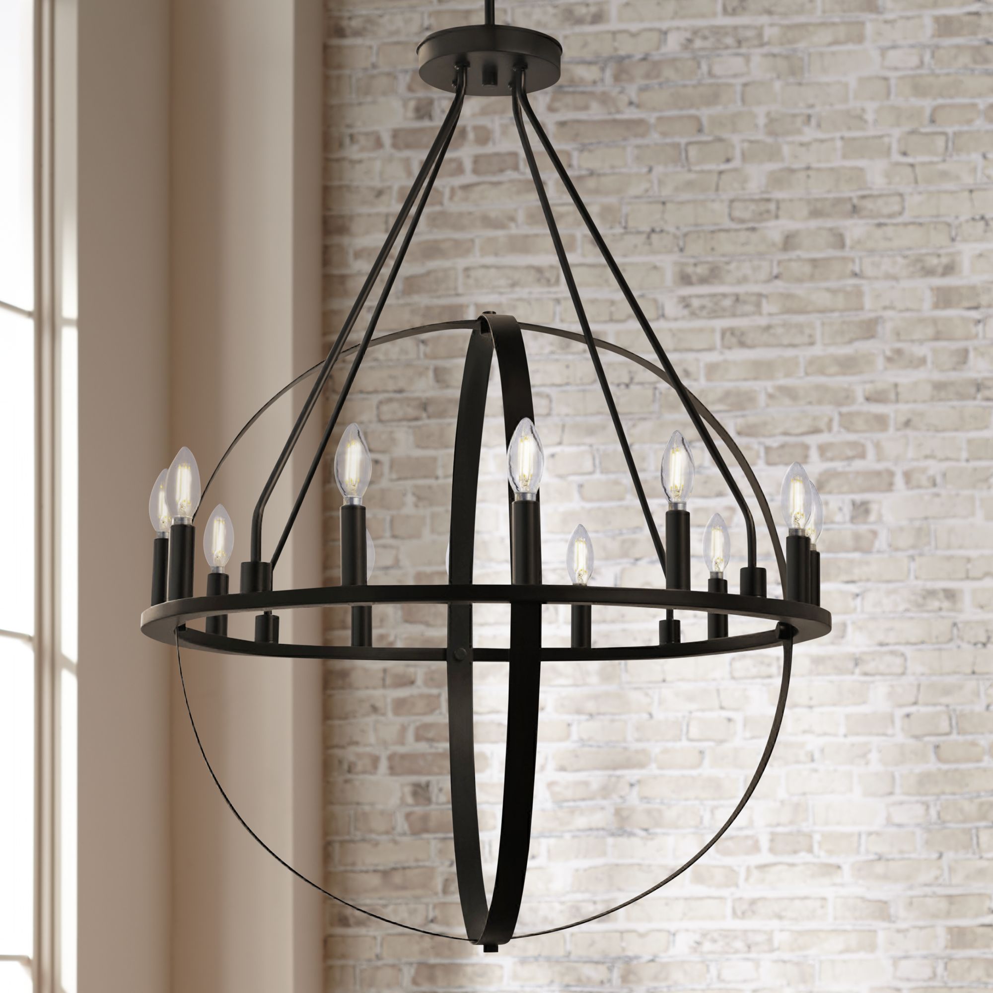 black orbit chandelier