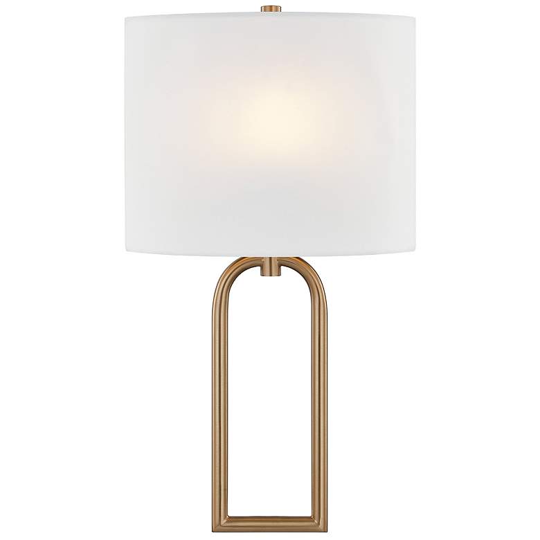 Image 2 Justice Design Oslo 17 3/4"H Brushed Brass ADA Wall Sconce