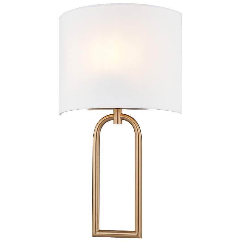 Image 3 Justice Design Oslo 17 3/4"H Brushed Brass ADA Wall Sconce more views