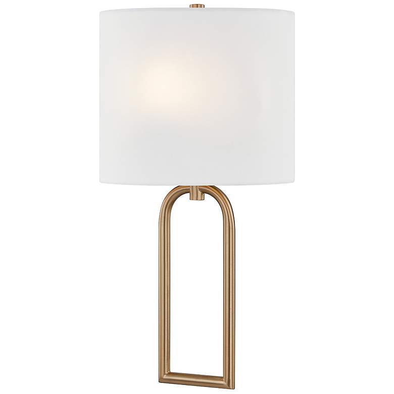Image 4 Justice Design Oslo 17 3/4"H Brushed Brass ADA Wall Sconce more views