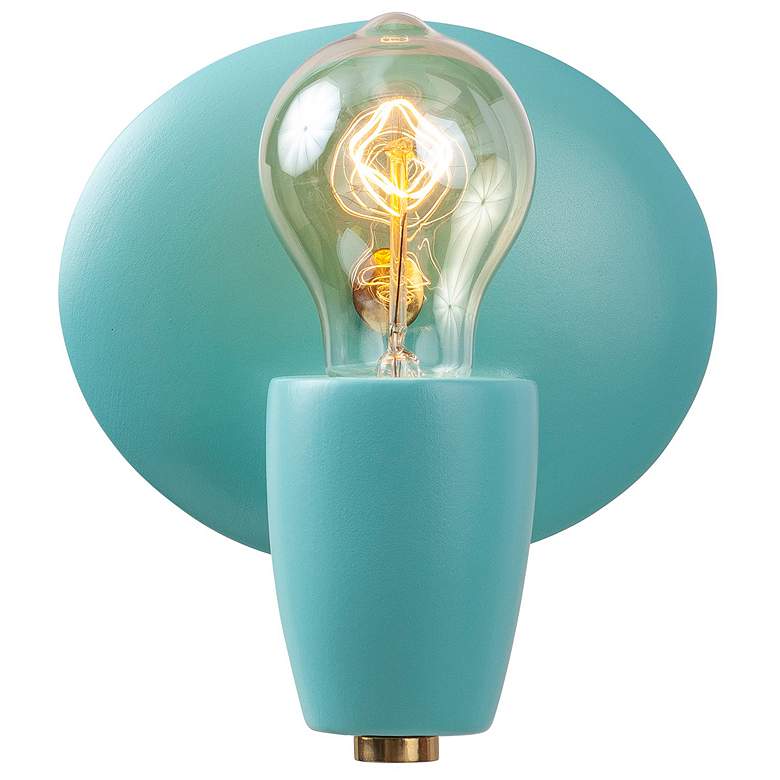 Image 3 Justice Design Ovalesque 6 3/4"H Reflecting Pool Wall Sconce more views