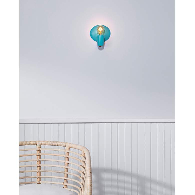 Image 5 Justice Design Ovalesque 6 3/4"H Reflecting Pool Wall Sconce more views