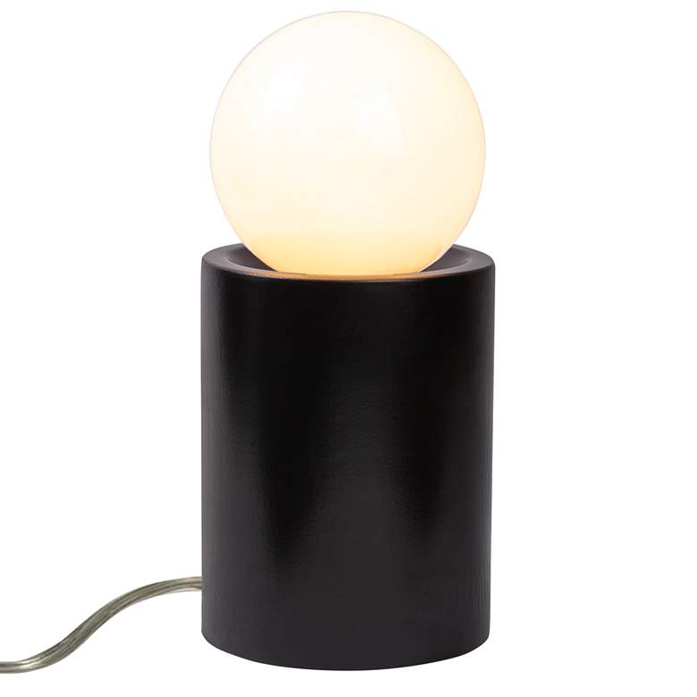 Image 1 Justice Design Portable 11 1/2" Carbon Matte Black Accent Table Lamp