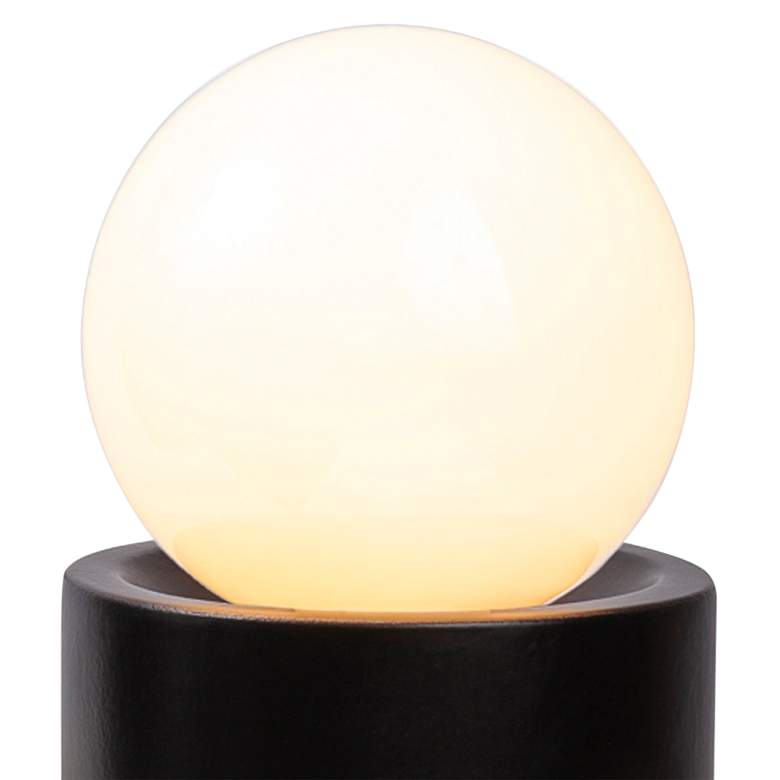 Image 2 Justice Design Portable 11 1/2" Carbon Matte Black Accent Table Lamp more views
