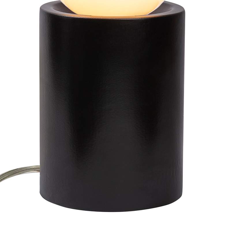 Image 3 Justice Design Portable 11 1/2" Carbon Matte Black Accent Table Lamp more views