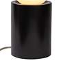 3_Justice Design Portable 11 1/2" Carbon Matte Black Accent Table Lamp more views