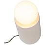 4_Justice Design Portable 11 1/2" Matte White Ceramic Accent Table Lamp more views