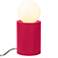 Justice Design Portable 11 1/2" Modern Cerise Red Accent Table Lamp
