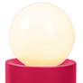 2_Justice Design Portable 11 1/2" Modern Cerise Red Accent Table Lamp more views