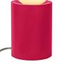 3_Justice Design Portable 11 1/2" Modern Cerise Red Accent Table Lamp more views