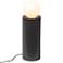 Justice Design Portable 16 1/2" Gloss Gray Ceramic Accent Table Lamp