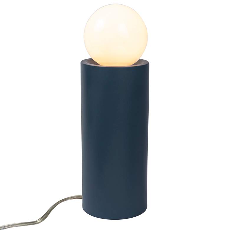 Image 2 Justice Design Portable 16 1/2 inch Midnight Sky Blue Ceramic Accent Lamp