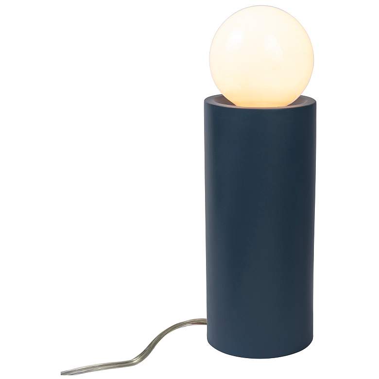 Image 2 Justice Design Portable 16 1/2" Midnight Sky Blue Ceramic Accent Lamp