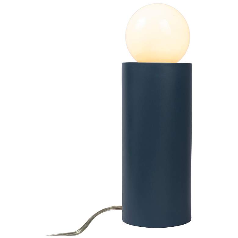 Image 3 Justice Design Portable 16 1/2" Midnight Sky Blue Ceramic Accent Lamp more views
