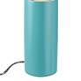3_Justice Design Portable 16 1/2" Reflecting Pool Blue Ceramic Lamp more views