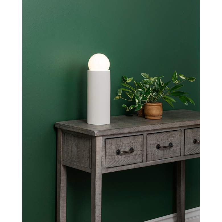 Image 5 Justice Design Portable 16 1/2"H Bisque Accent Table Lamp more views