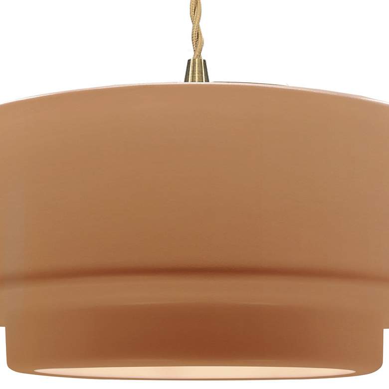 Image 2 Justice Design Radiance 14 1/2" Wide Beige Shade Pendant Light more views