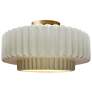 Justice Design Radiance 16 1/2"W Brushed Brass Ceiling Light