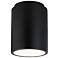 Justice Design Radiance 6 1/2" Carbon Black Ceramic Ceiling Light
