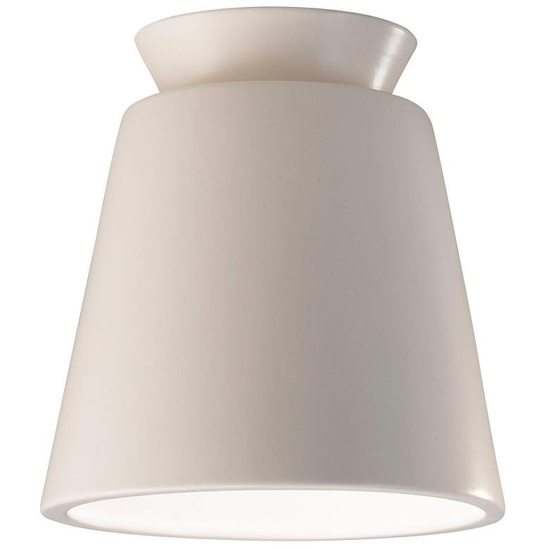 Image 1 Justice Design Radiance 7 1/2"W Matte White Ceiling Light