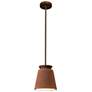 2_Justice Design Radiance 7 3/4" Wide Dark Bronze Mini Pendant more views