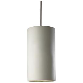 Justice Design Radiance 7" Wide Brushed Nickel Mini Pendant Justice Design Radiance 7" Wide Brushed Nickel Mini Pendant