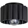 2_Justice Design Radiance Gear 8" Carbon Black Ceramic Ceiling Light