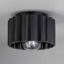 1_Justice Design Radiance Gear 8" Carbon Black Ceramic Ceiling Light