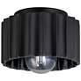 Justice Design Radiance Gear 8" Matte Black Ceramic Outdoor Light