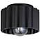 Justice Design Radiance Gear 8" Matte Black Ceramic Outdoor Light