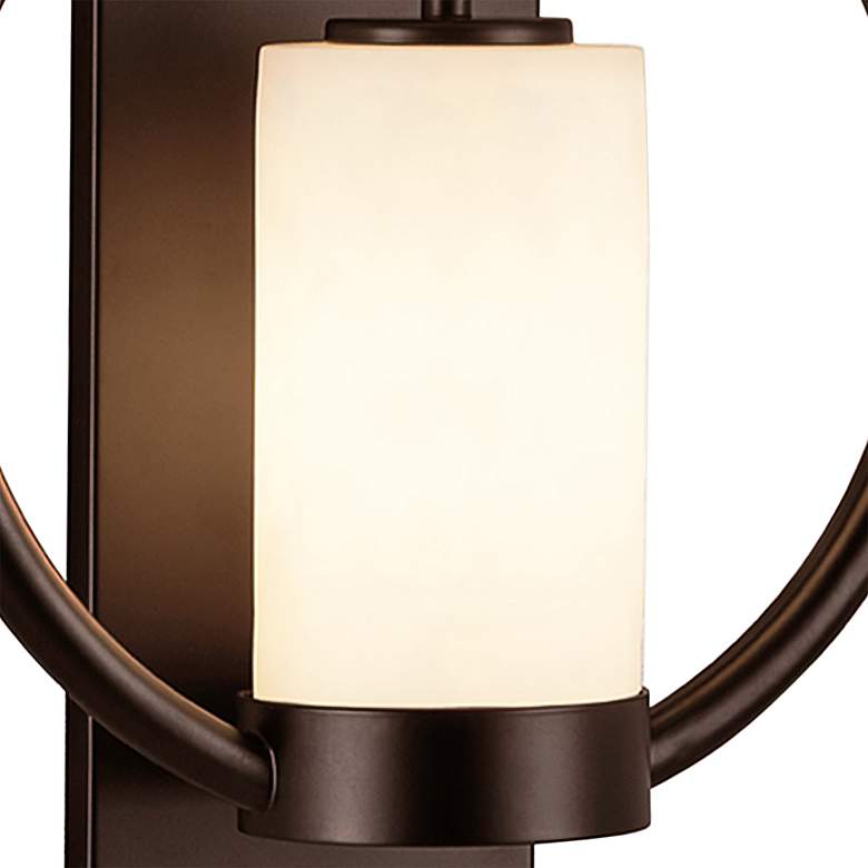 Image 2 Justice Design Redondo 15" High Dark Bronze Outdoor Wall Light more views