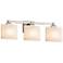 Justice Design Regency 22" Wide Brushed Nickel 3-Light Bath Light