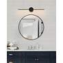 5_Justice Design Semicirculo 24" Wide Black 4-Light Bath Light more views