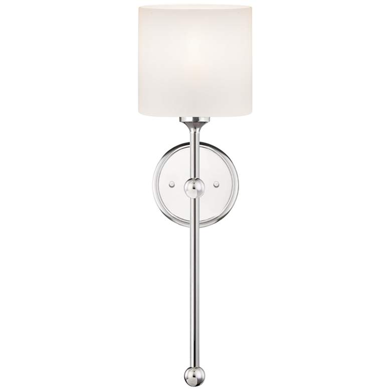 Image 1 Justice Design Sequoia 22" High Polished Chrome Wall Sconce
