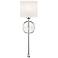 Justice Design Sequoia 22" High Polished Chrome Wall Sconce