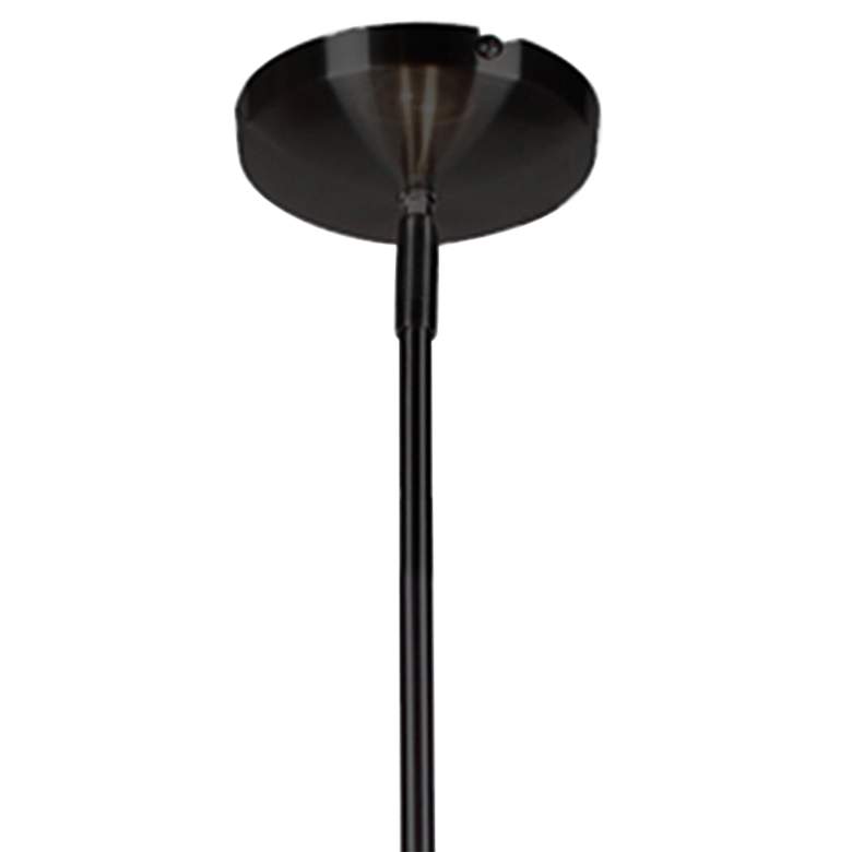 Image 4 Justice Design Tate 15 3/4"W Matte Black LED Pendant Light more views