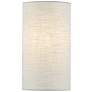 3_Justice Design Tebbe 10" High Cream Linen Wall Sconce