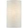 Justice Design Tebbe 10" High Cream Linen Wall Sconce